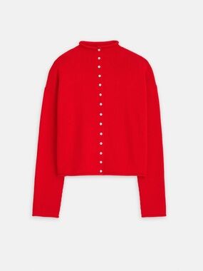 Alex Mill Taylor Cardigan in Fire Red